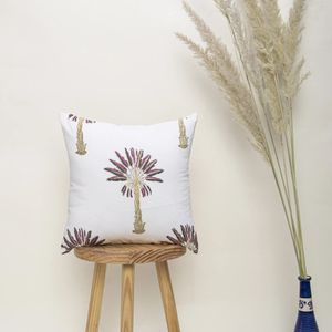 Palm Hand Block Printed Cotton Big Size Cushion Covers